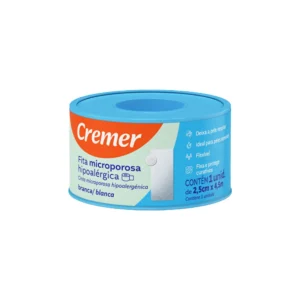 FITA MICROPOROSA 2.5CM X 4.5M ROLO (CREMER) - CREMER