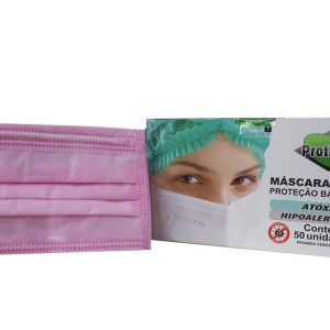 MASCARA TRIPLA ROSA C/50 UND - PROTDESC