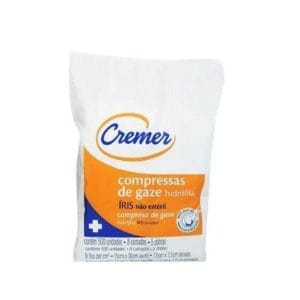 COMPRESSA DE GAZE 7.5X7.5 9 FIOS C/500 UND (IRIS) - CREMER