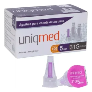 AGULHA P/ CANETA 5MM X 31G UND - UNIQMED