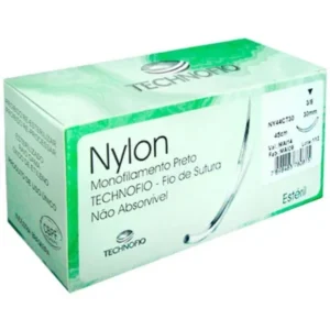 FIO NYLON 2-0 C/AG CT 2,5 C/24 UND (NY24CT25) - TECHNOFIO
