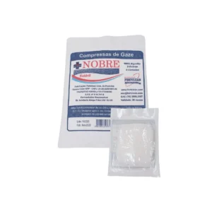 COMPRESSA GAZE ESTERIL 13 FIOS 5 DOBRAS 8 CAMADAS PCT C/10 - NOBRE