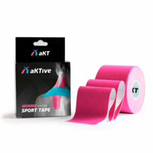 BANDAGEM ELASTICA ADESIVA SPORT TAPE ROSA - AKITIVE