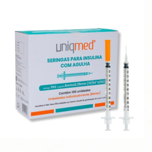 SERINGA 1ML - 6MM X 0,25MM 31G PB P/INS UND - UNIQMED