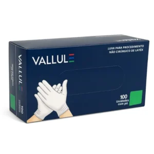 LUVA LATEX PROC TAMANHO G C/100UND - VALLULE